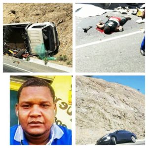 Un muerto y dos heridos dejan como resultado accidente la tarde de este viernes en Azua.