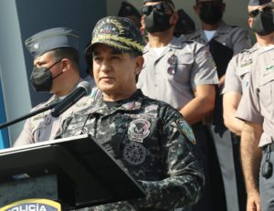 El Director General de la Policía Nacional, mayor general Eduardo Alberto Then