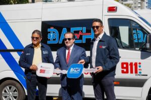 Sistema 911 entrega 50 nuevas ambulancias para fortalecer la atención de emergencias