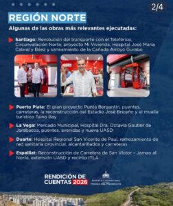 Gobierno destaca mayor descentralización de obras públicas en la región Norte durante Rendición de Cuentas 2026